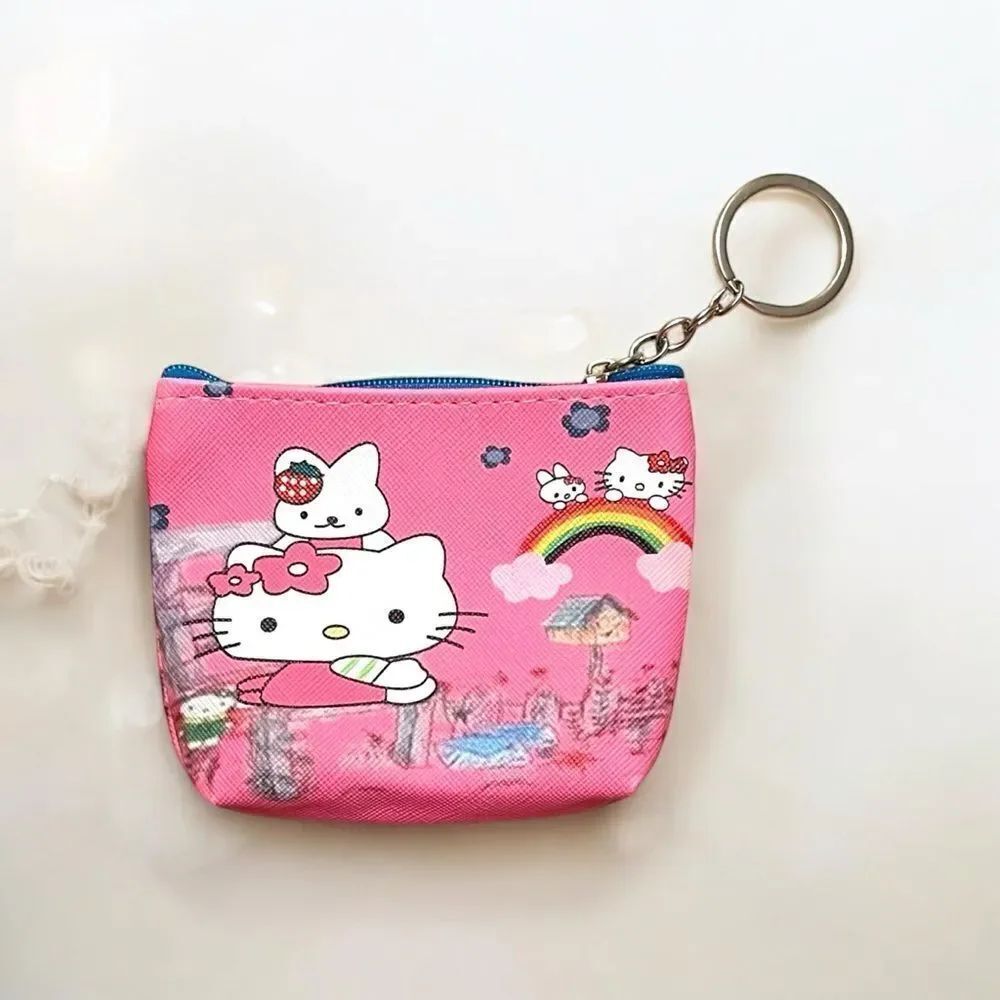 🤯5/$25🤯 Hello Kitty Rainbow Coin Purse Keychain